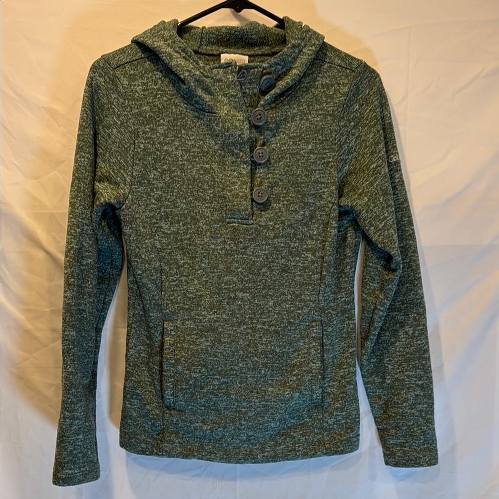 Columbia Green Cowl Neck Sweater